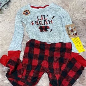 dearfoams baby bear pajamas